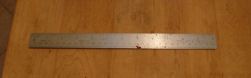 steel ruler